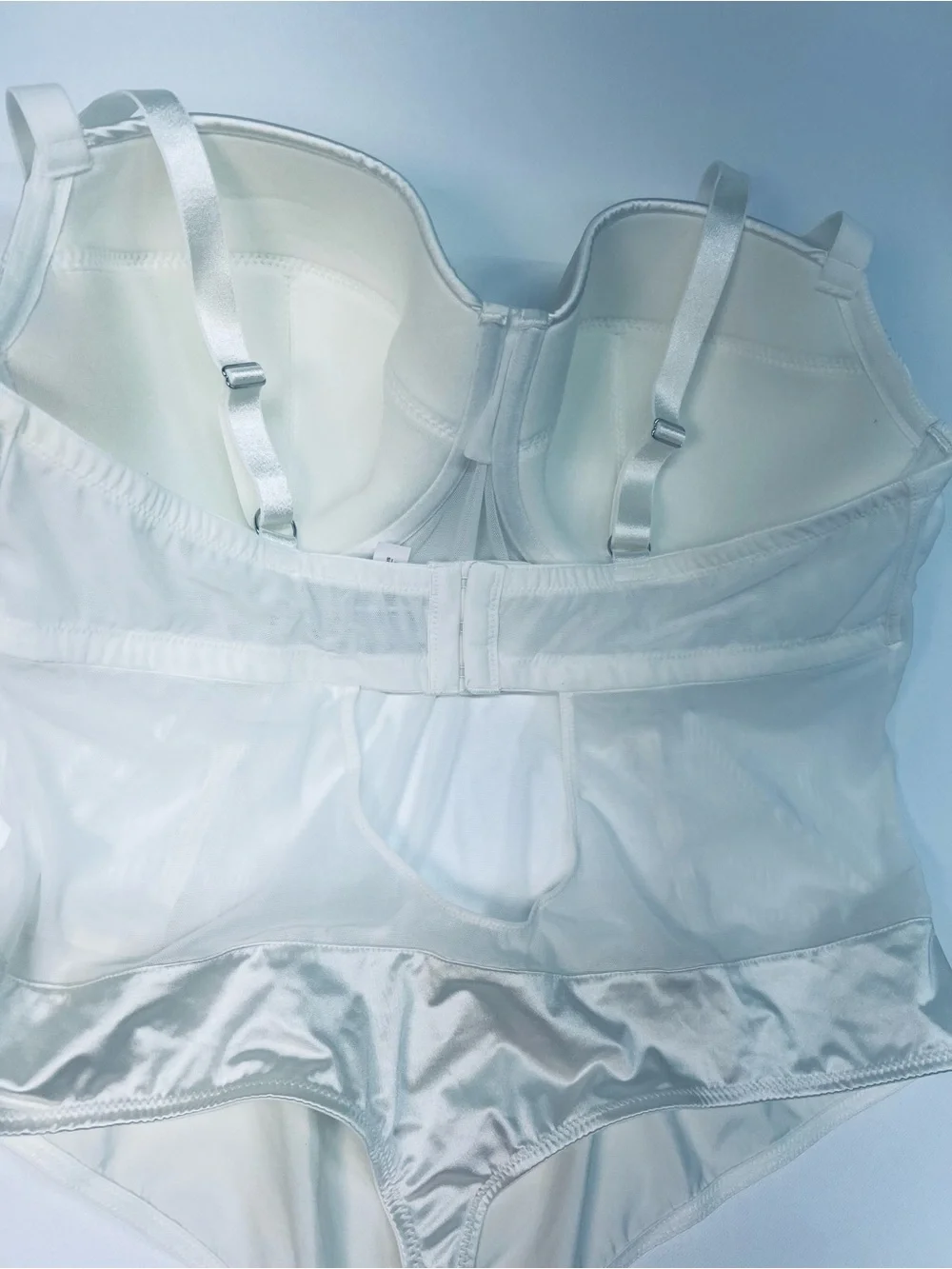 Auden White Bustier-Style Bodysuit